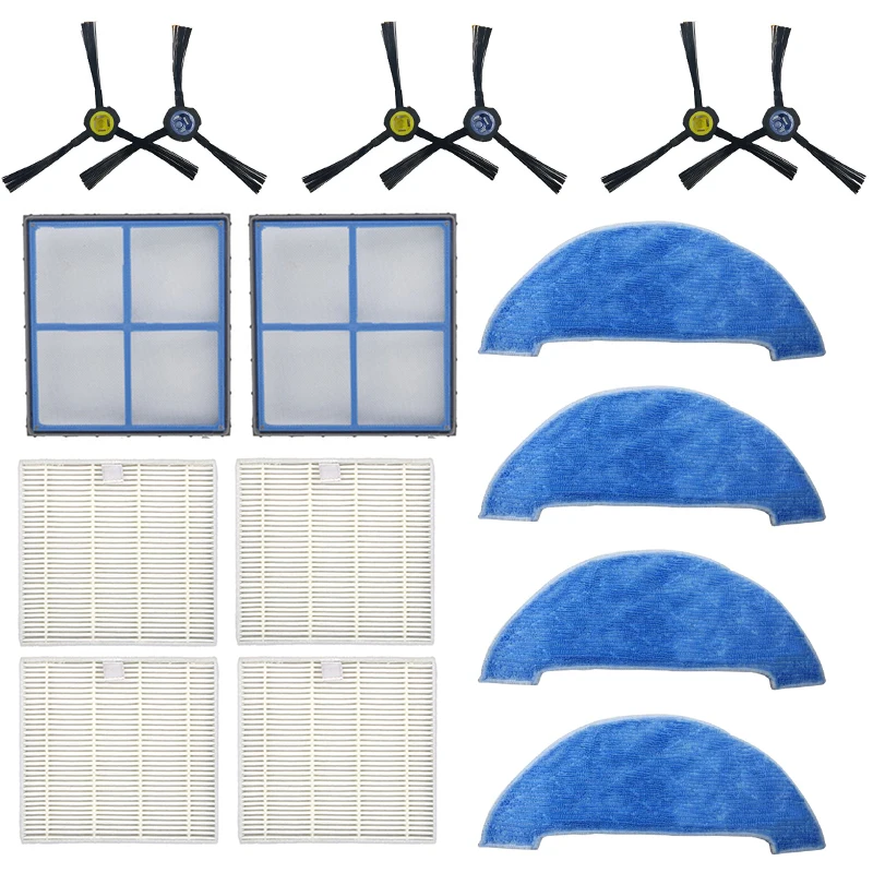 

Vacuum Cleaner Brushes Filters kit Part Sponges Mop Cloths Pre-Filter Parts