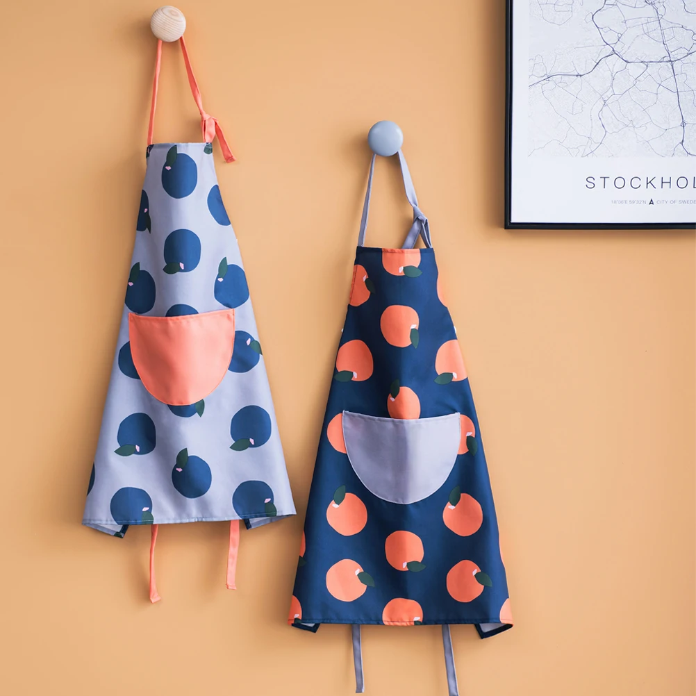 1 шт. Кухонный Фартук креативный оранжевый узор для ресторана фартуки