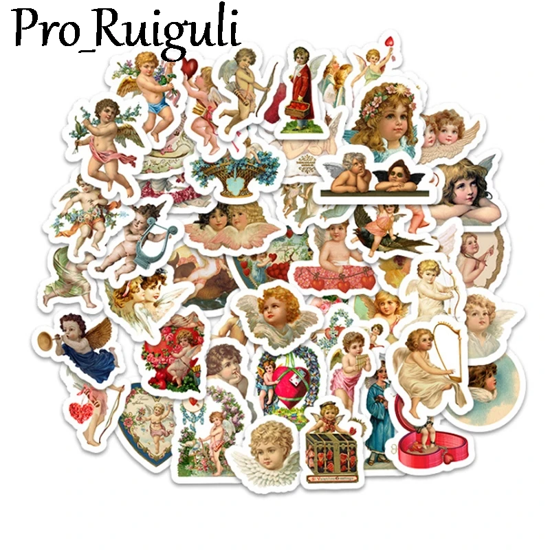 

50pcs Cupid cartoon love Stickers paster Cartoon characters anime decals scrapbooking phone laptop waterproof decoration gifts