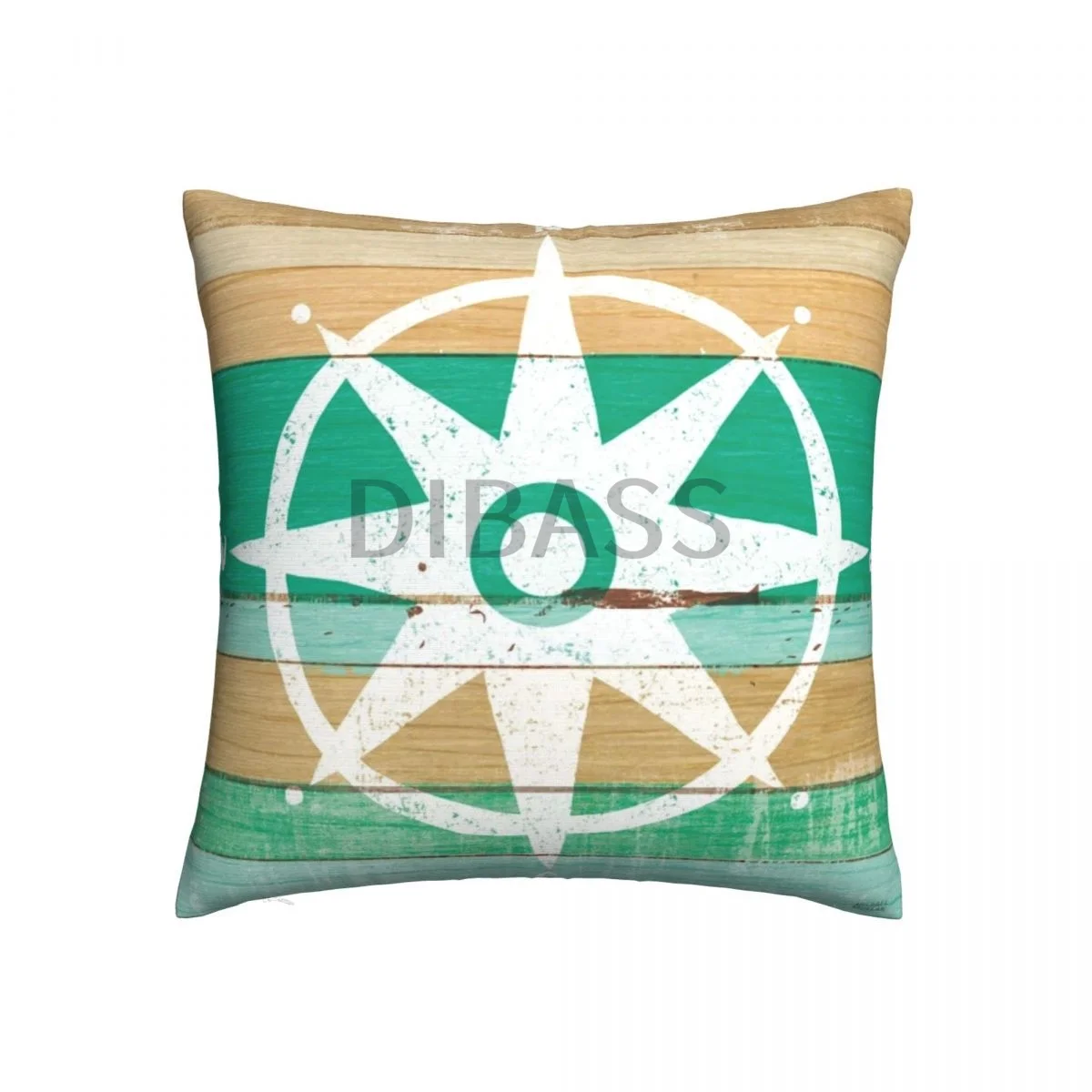 

Beachscape IV Compass Green - Floor Pillow Throw Pillows for sofa