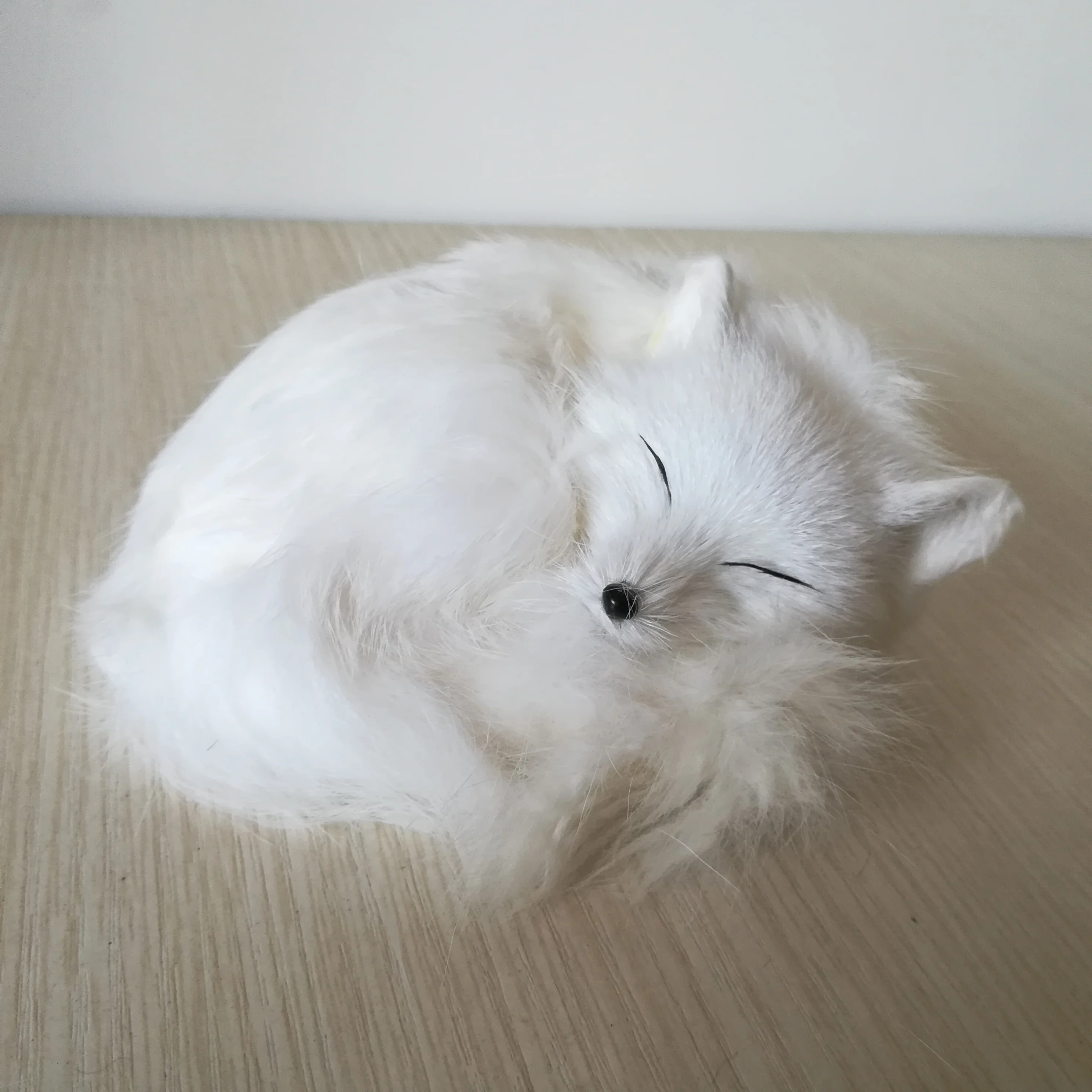 Реальная игрушка, модель товара, пластик и мех, белая лиса, 14x12 см, ручная работа, реквизит, украшение для дома, подарок a1832