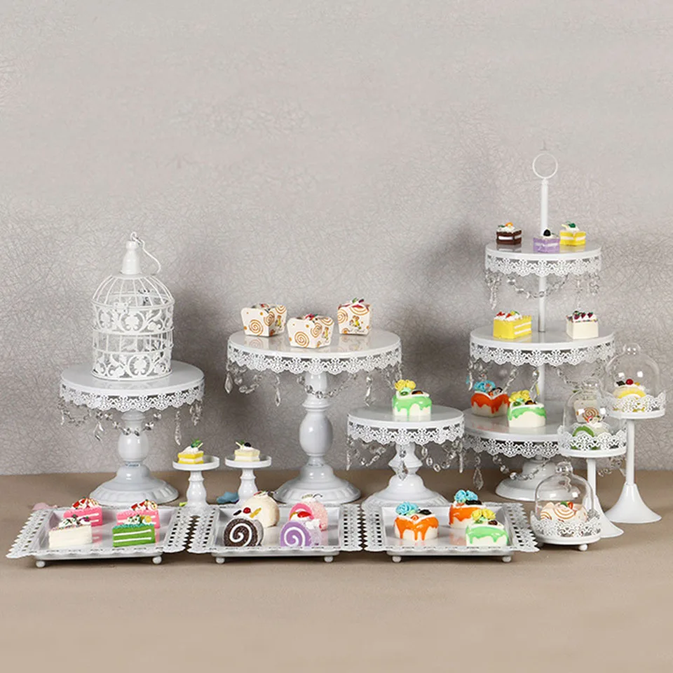 Transhome Свадебная подставка для торта 4 13 шт. металлическая Хрустальная стойка
