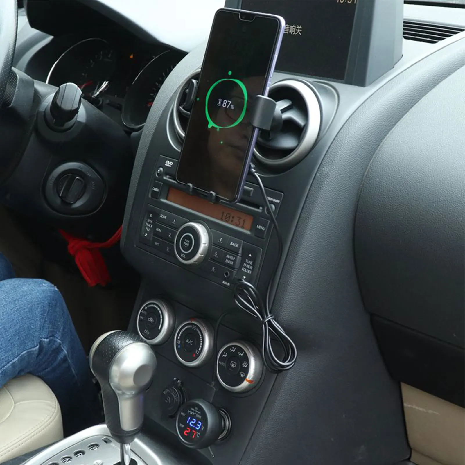 Универсальный автомобильный вольтметр 12 в 24 В Автомобильный светодиодный
