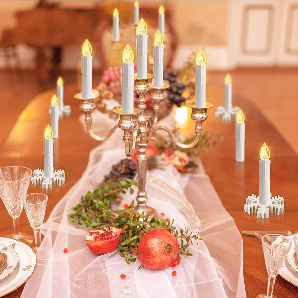 led candles christmas tree candle flashing flame with timer remote birthday home 2022 new years decor church electric candle free global shipping