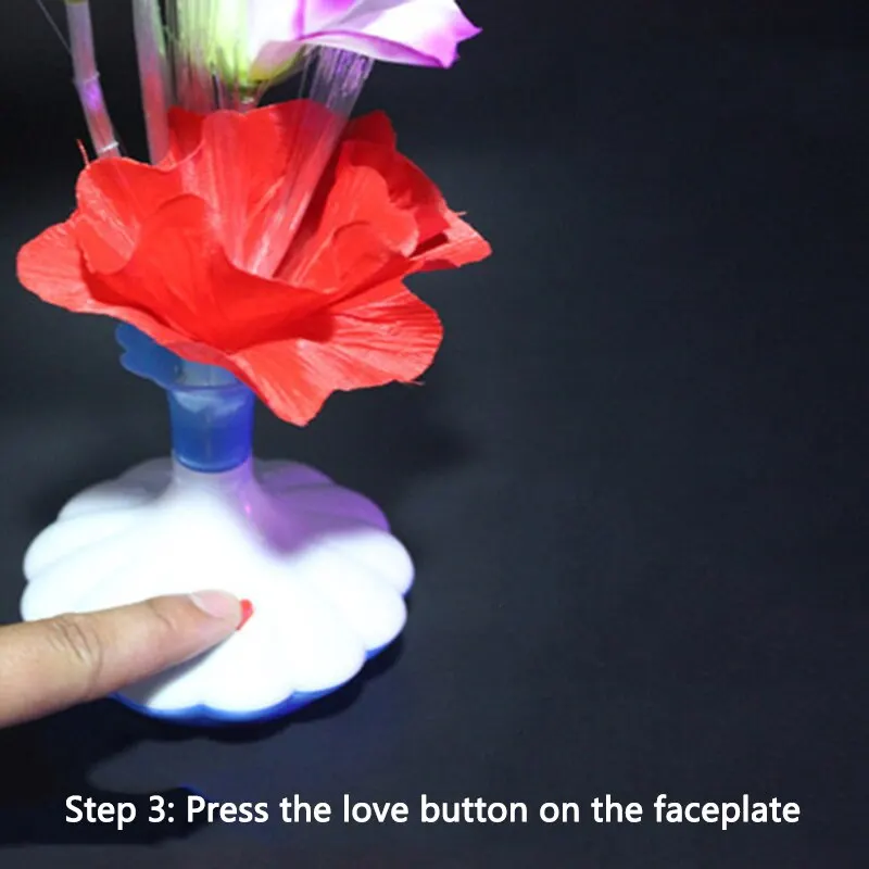 Искусственный цветок светодиодная лампа из оптического волокна ваза лилии каллы