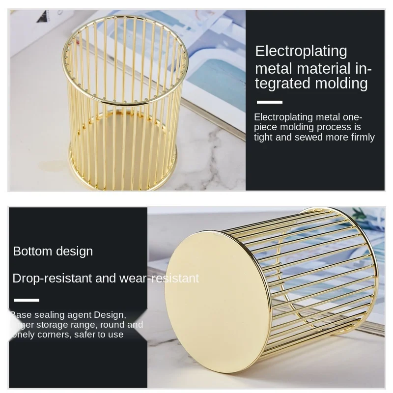 

Handcrafted Makeup Brush Holder Cosmetic Tools Storage Pencil Pen Cup Bathroom Makeup Organizer