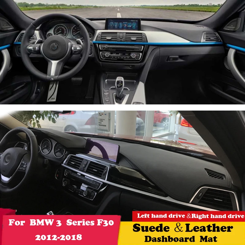 

Кожаный коврик для приборной панели BMW 3 Series F30 2012-2018 318i 320i 325i 328i, аксессуары для приборной панели из замши
