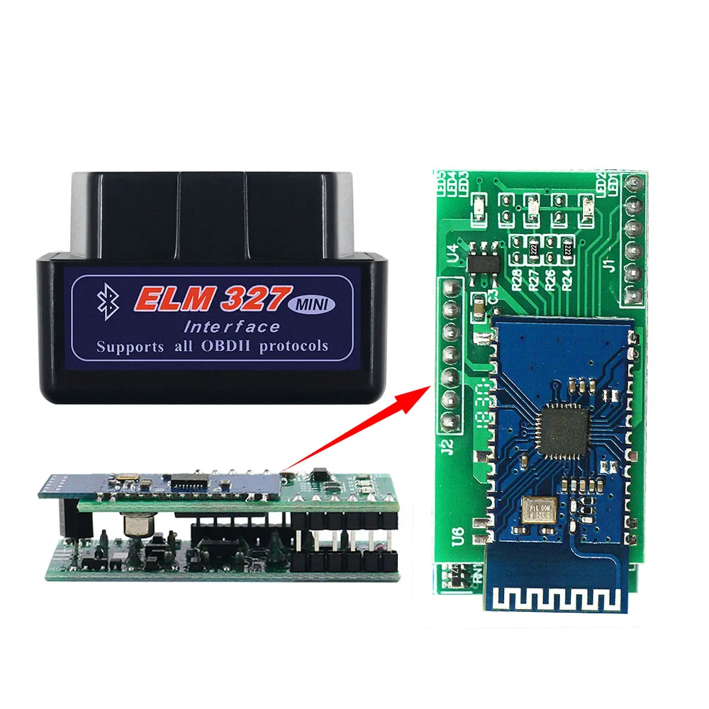 2 Layer PCB Black elm327 Pic18f25k80 Bluetooth V1.5 автоматический сканер 2 слоя Pcb Elm 327 25k80 Obdii диагностический сканер аппаратное обеспечение 1,5 Andorid Pc - Цвет: 2 Layer PCB Black