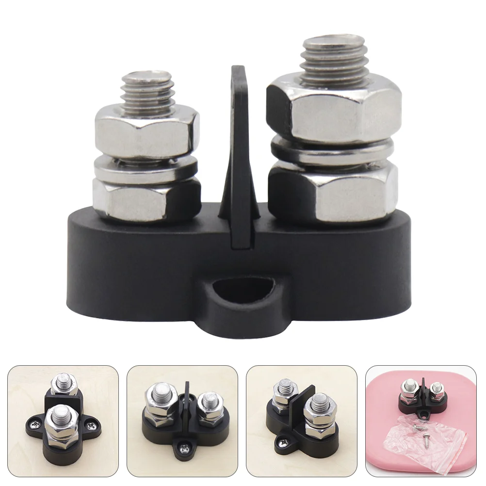 

1 Set Battery Power Distribution Terminal Block Dual Junction Post with Spacer