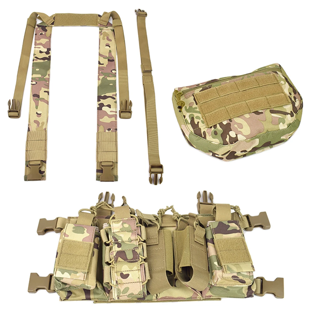 

Military Tactical MK3 Chest Rig Molle Vest Airsoft Combat Vests with Radio Magazine Pouches Swat Outdoor Hunting Paintball Gear