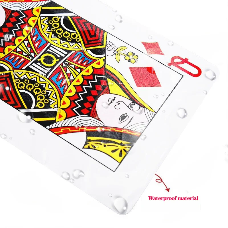 Покер ПВХ водонепроницаемый игральные карты настольные игра моющаяся