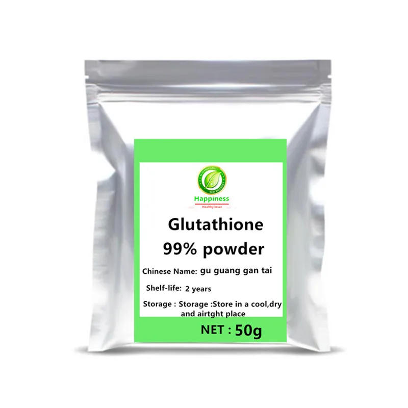 

New arrival Food Grade 99% Glutathione powder Content glutathione Skin Whitening supplements vigor anti-aging Remove free shipp.