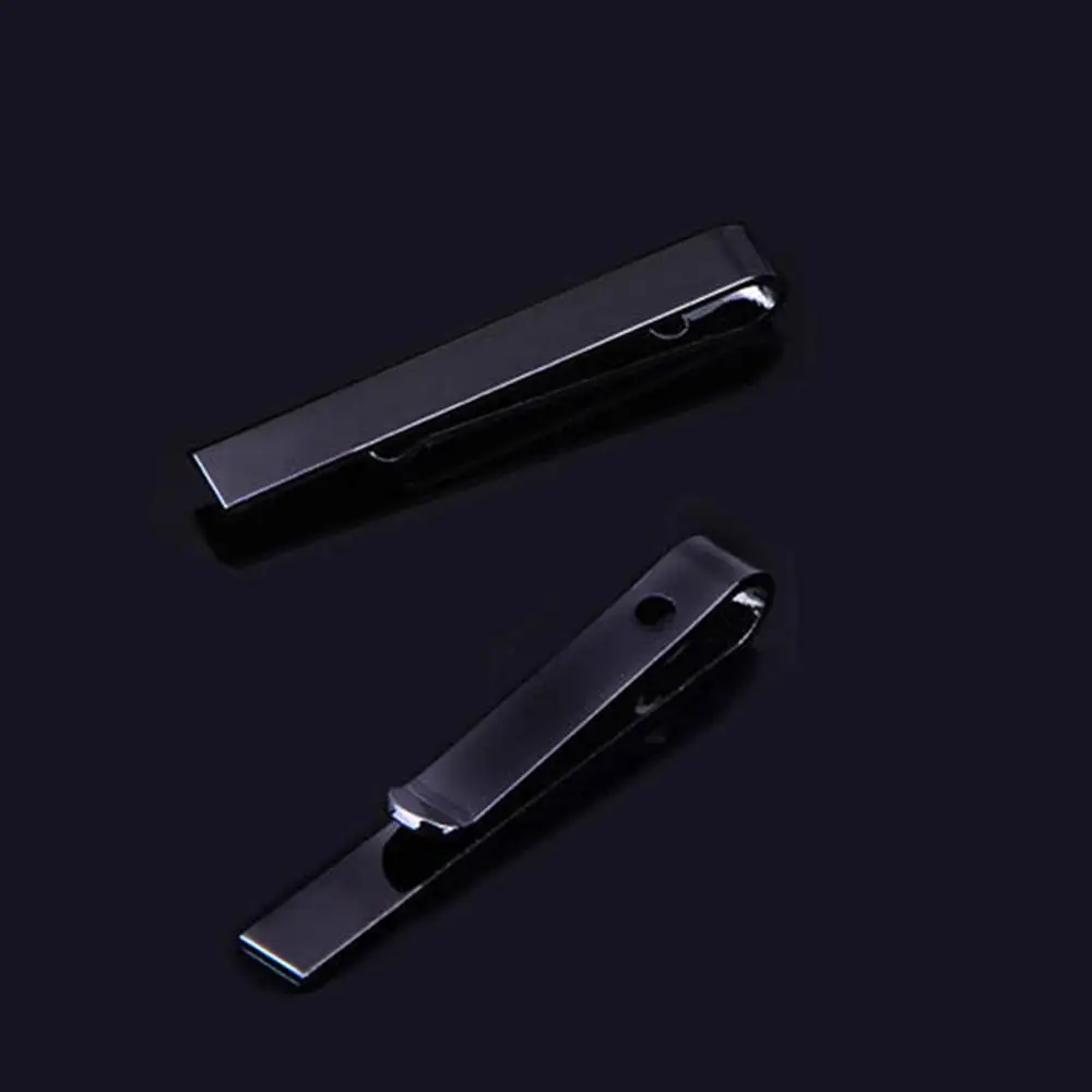 Мода зажим для галстука мужской металлический медный серебристый черный тон