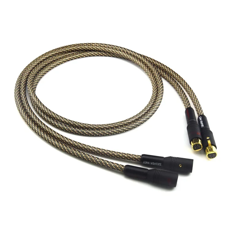

1 Pair Hifi 2 XLR Cable Hi-end XLR Male to XLR Female Cable With Gold-plated XLR Connector