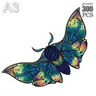 2022 уникальные деревянные головоломки с животными, Бабочка, 3d пазл, подарок, пазл, сказочный интерактивный подарок для взрослых и детей, обучающий