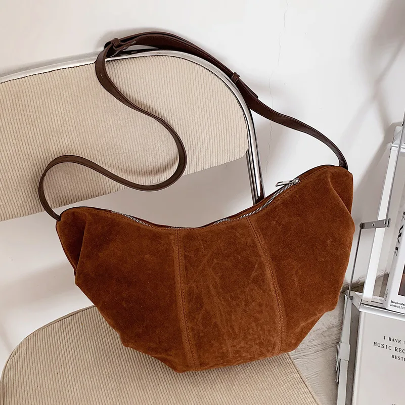 

Vintage Scrub Leather Crossbody Bags for Women 2021 New Fashion Trendy Ladies Shoulder Bags Brand Designer Handbags Purses