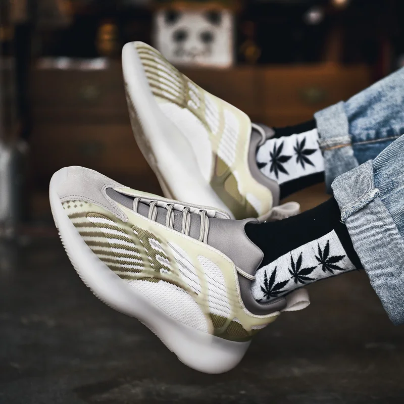 

Men Shoes Flat Lightweight Casual Shoes Men Mens Fashion Breathable Mesh Autumn White Trainers Sneakers 2018 Hip Hop Tenis For