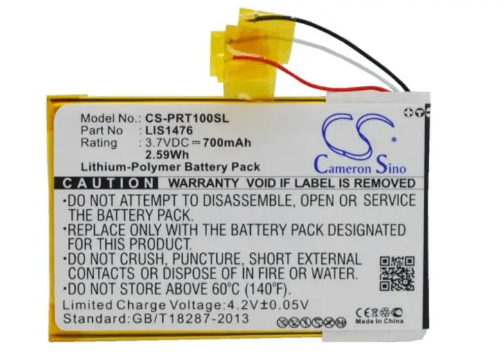 Аккумулятор cameron sino 700 мАч для SONY электронная книга аккумулятор LIS1476 LIS1476MHPPC T3E T3S 1