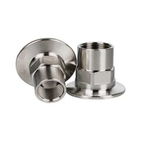 12 34 1 1 14 1 12 2 dn15 dn50 ss304 stainless steel sanitary female thread hex ferrule pipe fitting tri clamp type