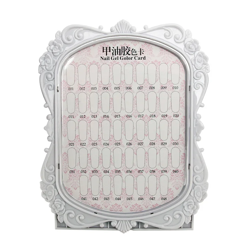 48 цветов s диаграмма дисплей для ногтей Гель-лак книжка цветная карточка салонов