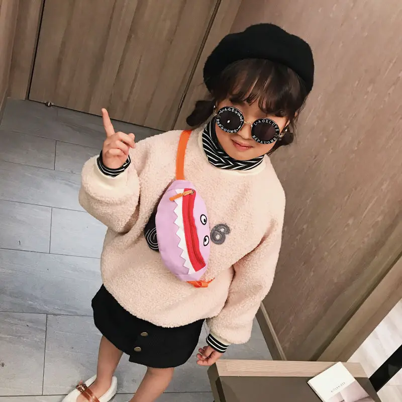 

Outdoor Girl Kids Fashion Cartoon Canvas Cute Stylish Handbag For Girl Children Fanny Pack Storage Space Fashion Girl Crossbody