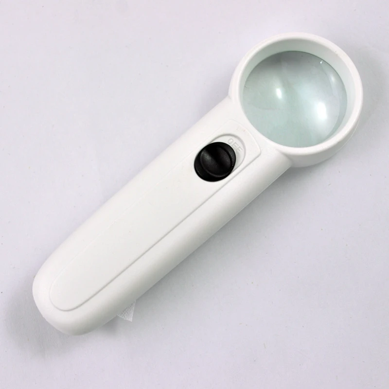 GTBL SODIAL(R) 12X светодиодный светильник переключателя ручной чтения лупа для карты |