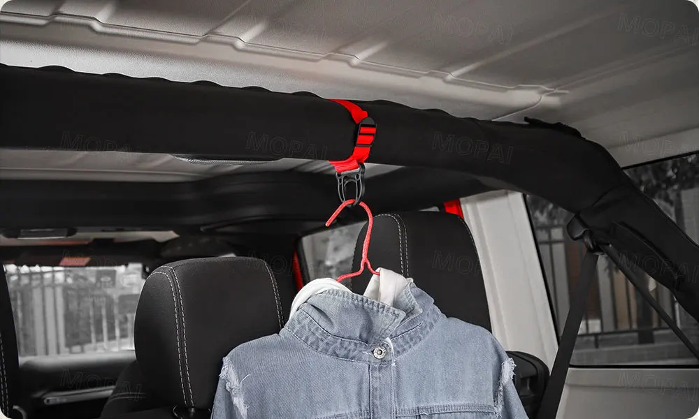 MOPAI автомобильный вешалка для пальто для Jeep Wrangler TJ JK JL автомобильный крючок для пальто подставка для Jeep Wrangler 1997- аксессуары