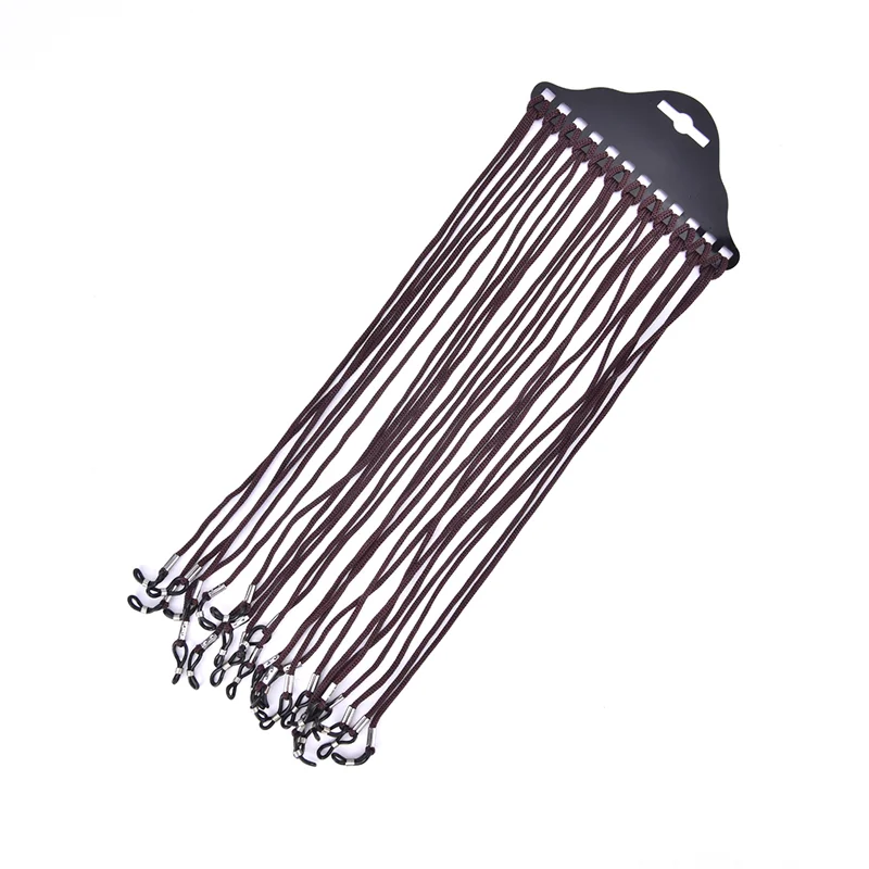 

12pcs/Lot Brown Nylon Glasses String Cord Holder Sunglasses Neck Rope Strap Anti-slip Anti-lost Glasses Chain Glasses Lanyard