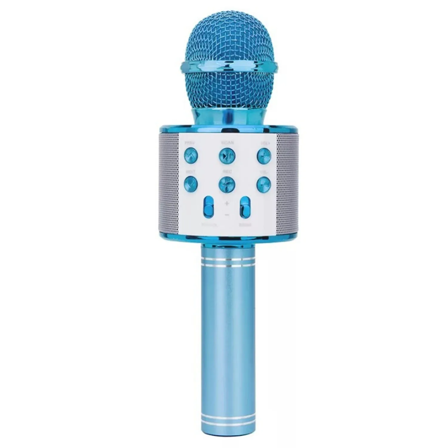 blue Беспроводной Bluetooth караоке микрофон 3в1 ручной караоке микрофон для детей Рождественский подарок музыкальная сцена Игрушка Музыка Пение динамик - Цвет: blue