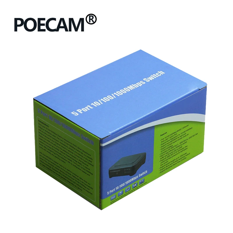 5 портов 1000 Мбит/с гигабитный переключатель сетевые переключатели оптотинная