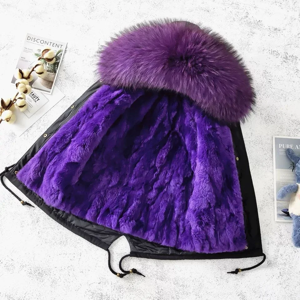 Детская одежда для маленьких девочек большая парка со съемным воротником из