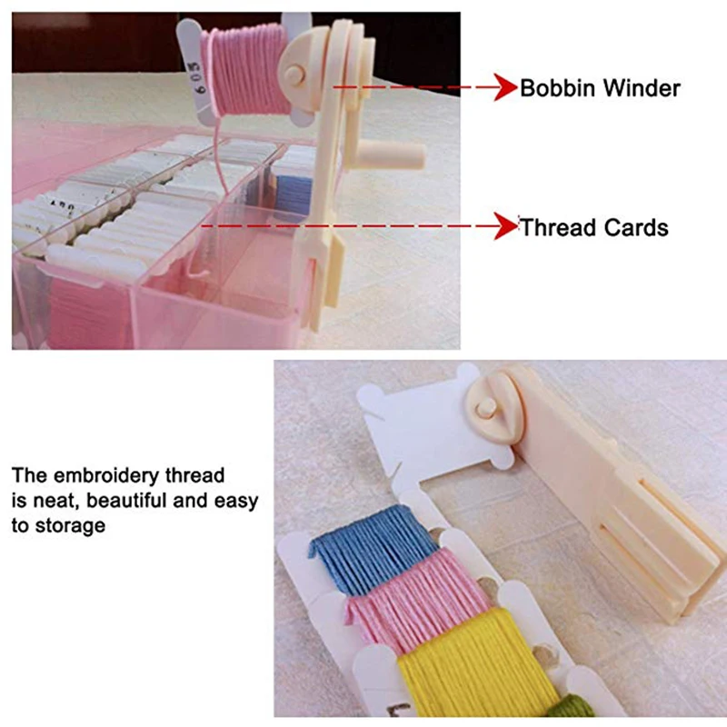 100 шт. пластиковые нити для намотки с нитью вышивки органайзер крестом держатель