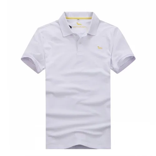 Новое поло Harmont blaine homme, однотонное, простое, модное, для отдыха, стильное, хорошее, фабричное, хлопковое, Мужское поло, хорошее качество, большие размеры до 3XL - Цвет: Белый