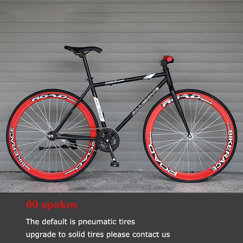 Велосипед с фиксированной передачей стальная рама колеса 26 дюймов 60 мм | Спорт и