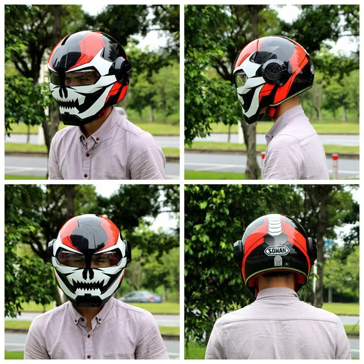 Soman Железный человек Шлем дизайн косплей Capacete ретро мотоцикл шлемы призрак самурая маска для забавных Ironman Casco Para Moto