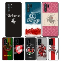 belarus flag silicone cover for huawei p40 p30 p20 p10 p9 p8 pro plus lite e mini 2019 2017 phone case