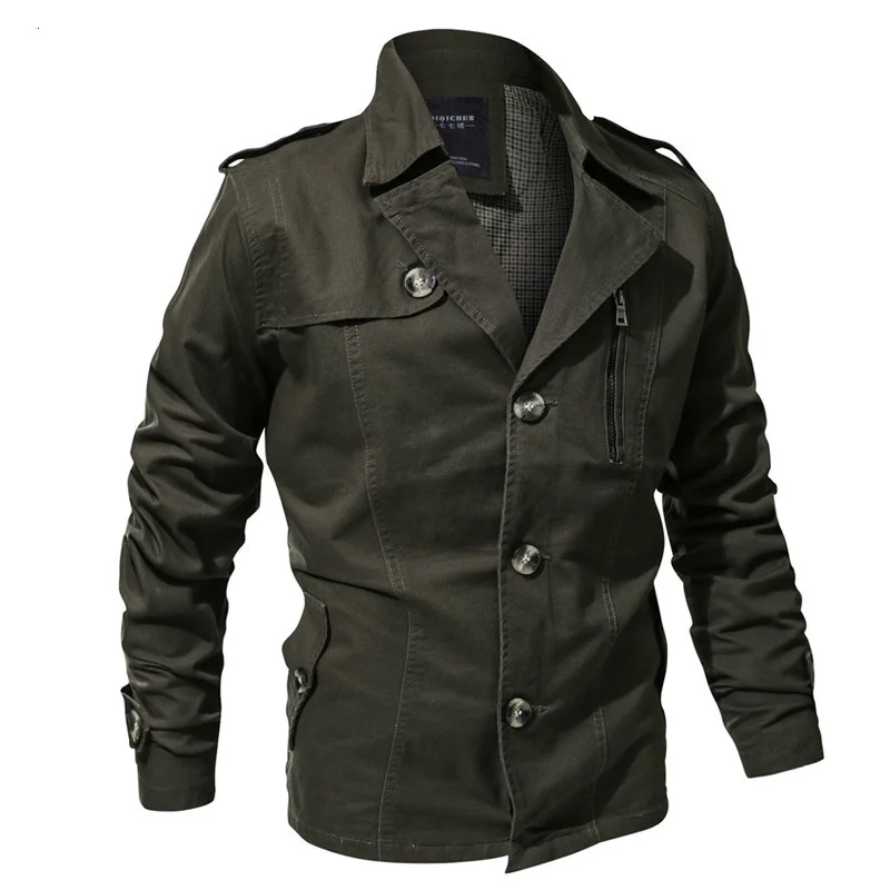 

Куртка-бомбер мужская с воротником-стойкой, тактическая ветровка в стиле милитари, тренчкот ВВС, большие размеры 4XL