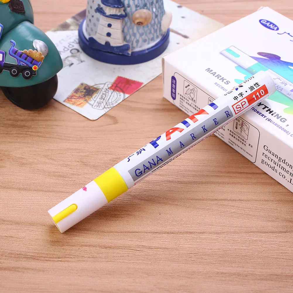 

Tread Rubber Scratch Repair Pen Permanent Tyre Tire Car Repair Pen Remover Painting Paint Marker Pen Metal Universal Waterproof