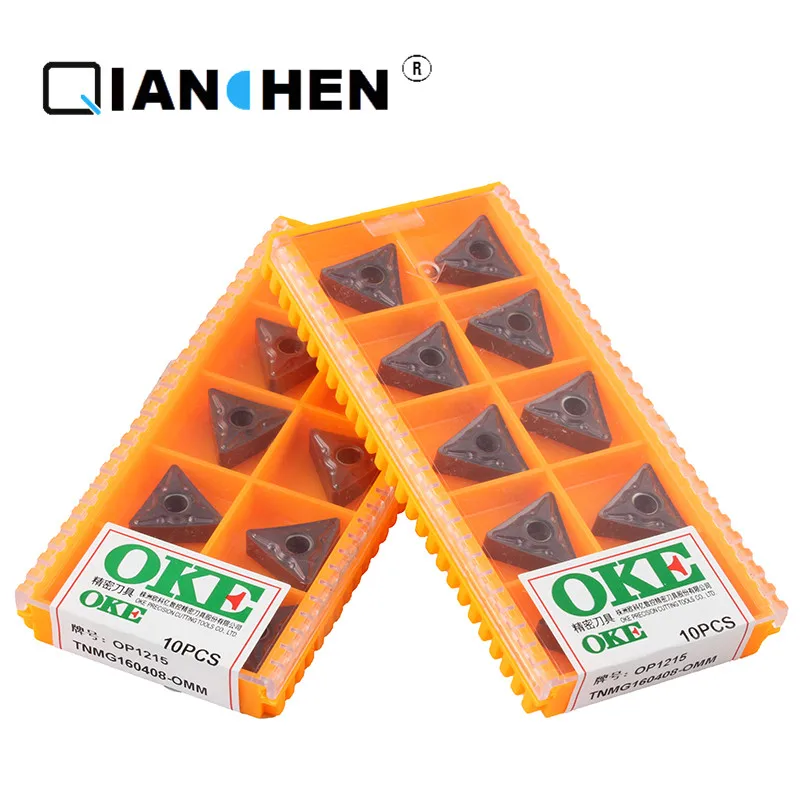 

OKE Высокая точность высокая производительность высокая прочность CNC TNMG160408-OMM OP1215 промышленности карбид Вставки оригинальное качество 10 шт./...