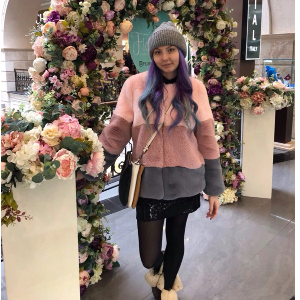 Модная зимняя одежда 2019 новая обувь на платформе из искусственного кроличьего