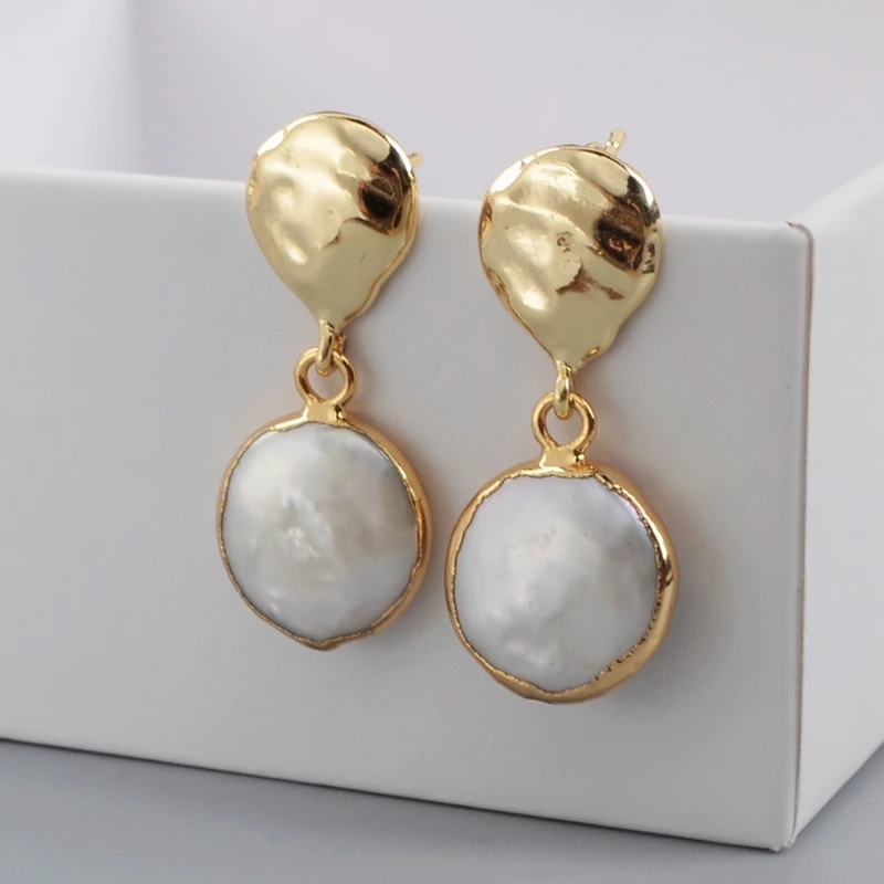 

Серьги-подвески женские из натурального жемчуга, в Корейском стиле, G1788