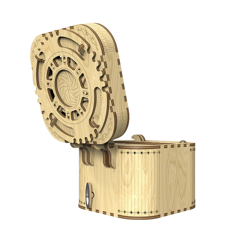 

Wooden Mechanical Model Handmade Set 3D Puzzle Educational Engineering Toy,Suitable for Birthday Gift