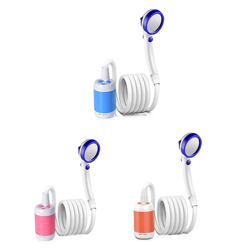 

Outdoor portable Electric shower Rechargeable Handheld Shower Nozzles Kit Camping Bathing electric shower in field dormitory