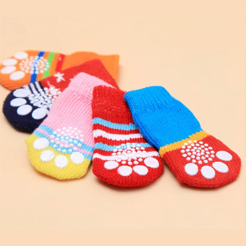 4 шт. хлопковые носки для домашних животных несколько цветов|Носки собак| |