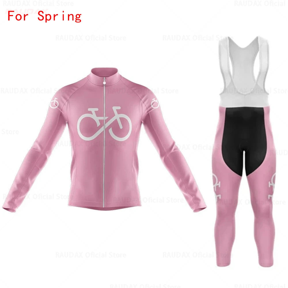 

2021 Pro Team Bicycle Cycling Jersey Set Men Long Sleeve Jersey Suit Riding Bike MTB Cycling Clothing Bib Pants Set for Spring