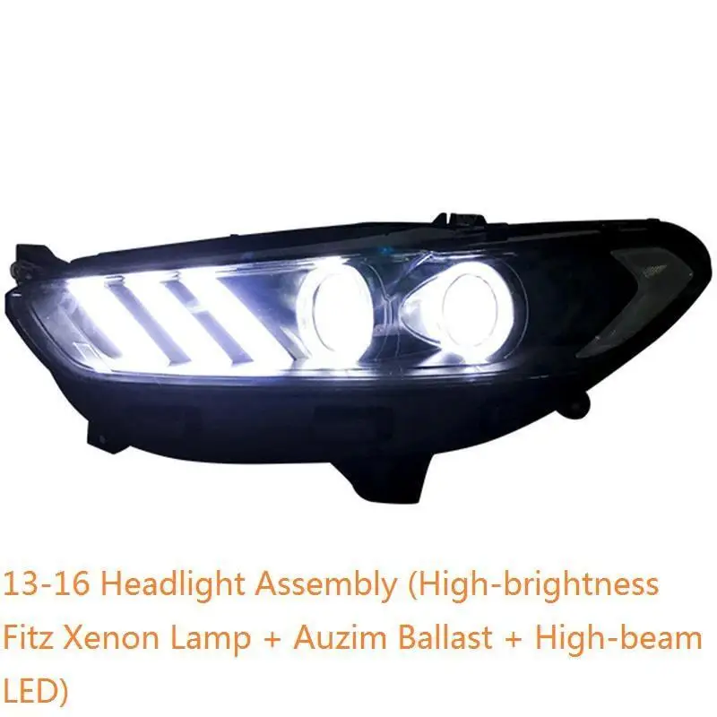 MODEL B Drl Luces Para Auto Assessoires светодиодные боковые поворотники Automovil фары Задние Автомобильные фары в сборе 13 14 15 16 для Ford Mondeo - Цвет: MODEL B