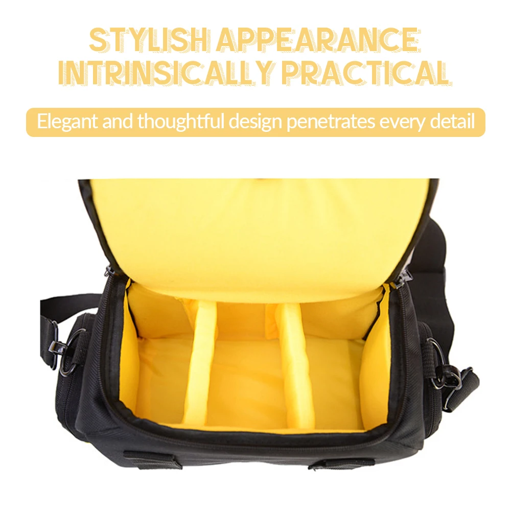 fashion waterproof dslr camera bag shoulder case high capacity shoulder backpack case for canon lens pouch photography photo bag free global shipping