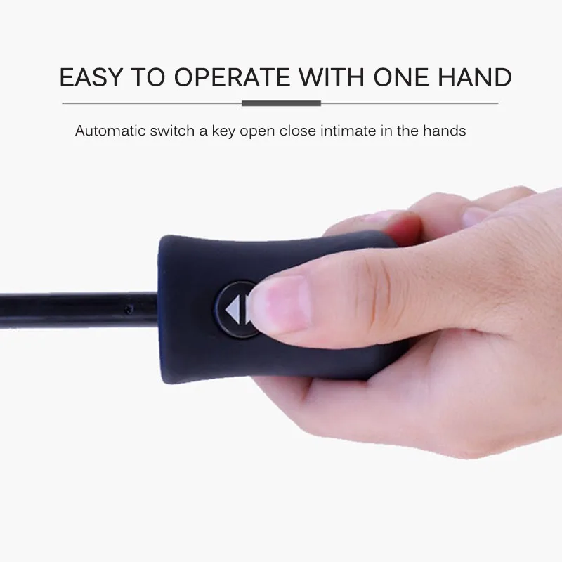 Ветрозащитный автоматический складной зонт с защитой от дождя для мужчин и