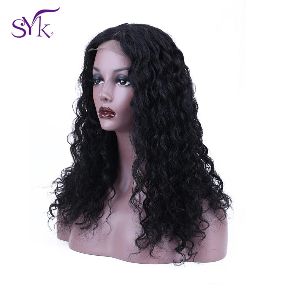 SYK волосы на шнурке искусственные предварительно сорванные 4*4 парика бразильские