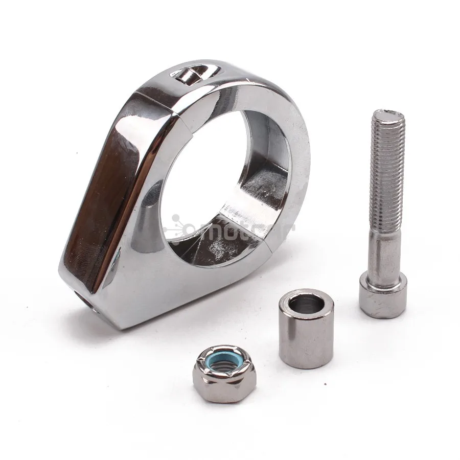 2x хромированный Кронштейн поворотного сигнала мотоцикла 39 мм передняя вилка